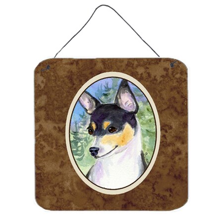 Carolines Treasures Fox Terrier Aluminium Metal Wall Or Door Hanging Prints SS8927DS66